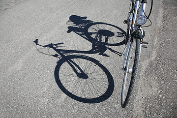 Image showing Bike and shadow