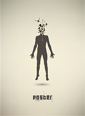 Image showing Conceptual poster. The mental state of human