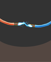 Image showing Strong Electric Connection. Vector illustration