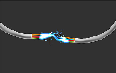 Image showing Strong Electric Connection. Vector illustration