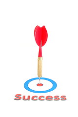 Image showing success concept with dart arrow