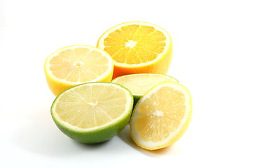 Image showing lemon orange and citron fruit