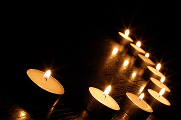 Image showing romantic candle light