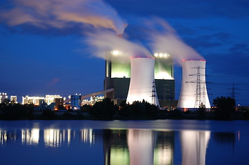 Image showing industry at night