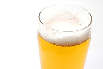 Image showing glass of beer isolated on white background