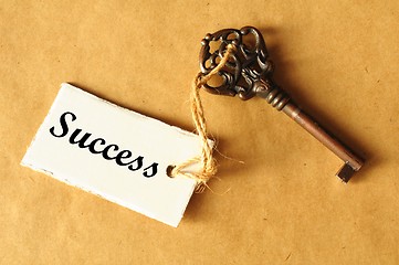 Image showing key to success