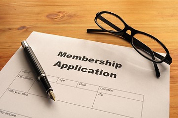 Image showing membership application