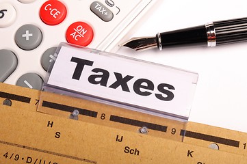 Image showing taxes