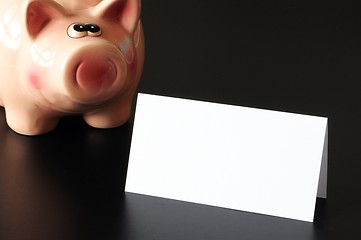 Image showing piggy bank and copyspace