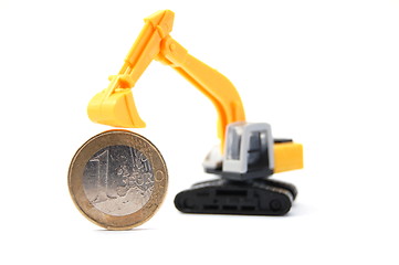 Image showing digger an money