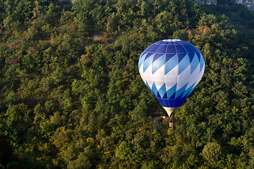 Image showing Blue hot balloon