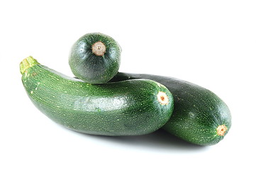 Image showing Zucchini over white