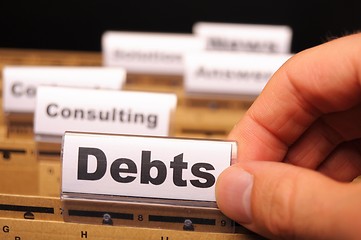Image showing debt