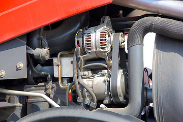 Image showing Part of harvester engine