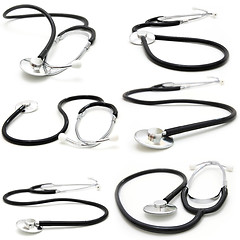 Image showing collection stethoscope on a white background