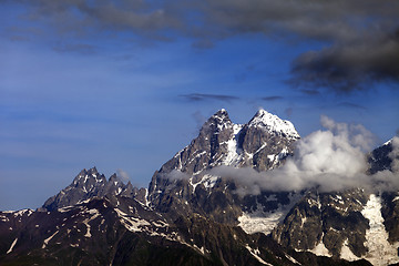 Image showing Mt. Ushba, Caucasus Mountains, Georgia. 