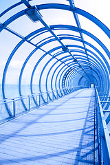 Image showing blue tunnel