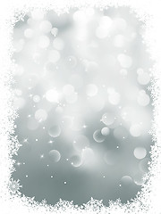 Image showing Elegant snowflakes winter background. EPS 8