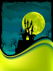 Image showing Illustration of dark scary halloween night. EPS 8