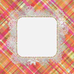 Image showing Template frame design for xmas card. EPS 8