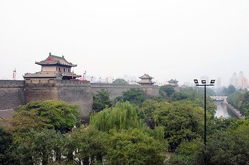 Image showing Ancient city wall