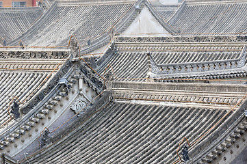 Image showing Roofs of ancient buildings