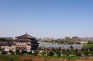 Image showing Skyline of Xian, China