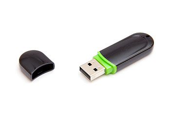 Image showing Flash drive isolated on white background