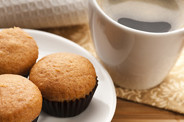 Image showing Coffee and cinnamon muffins