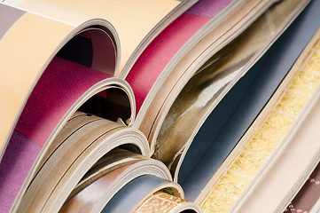 Image showing stack of magazines