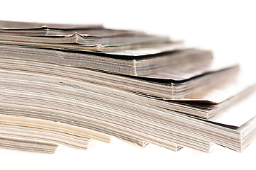 Image showing stack of magazines