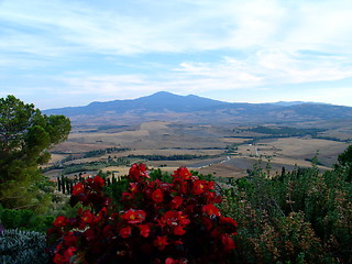 Image showing Val di Chiana from Pienza