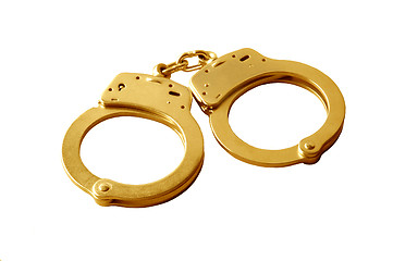 Image showing Golden handcuffs