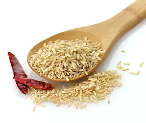 Image showing Natural brown rice