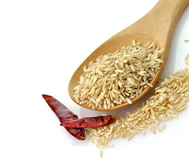 Image showing Natural brown rice