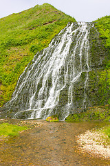 Image showing Beautiful mountain falls