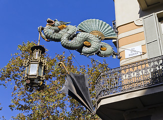 Image showing Dragon House of umbrellas