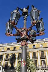 Image showing Lantern Plaza Real in Barcelona