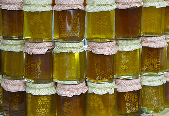 Image showing Jars of Honey