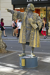 Image showing Christopher Columbus on the Ramblas