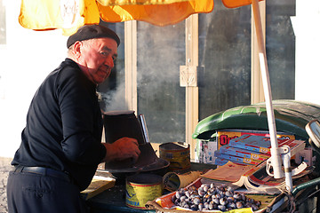 Image showing Chestnut seller, Lisbon