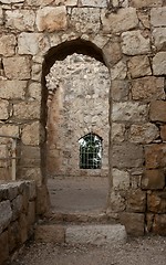 Image showing Crusaders castle ruins in Galilee