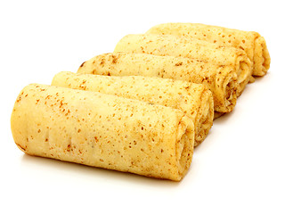 Image showing fried pancakes stuffed 