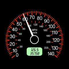 Image showing car speedometers for racing design.