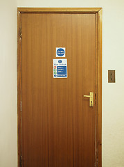 Image showing Fire door