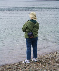 Image showing Fisherwoman