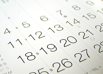 Image showing Calendar