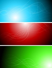 Image showing Banners with abstract lines