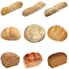 Image showing different types of bread