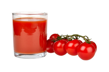 Image showing tomatoes and tomato juice